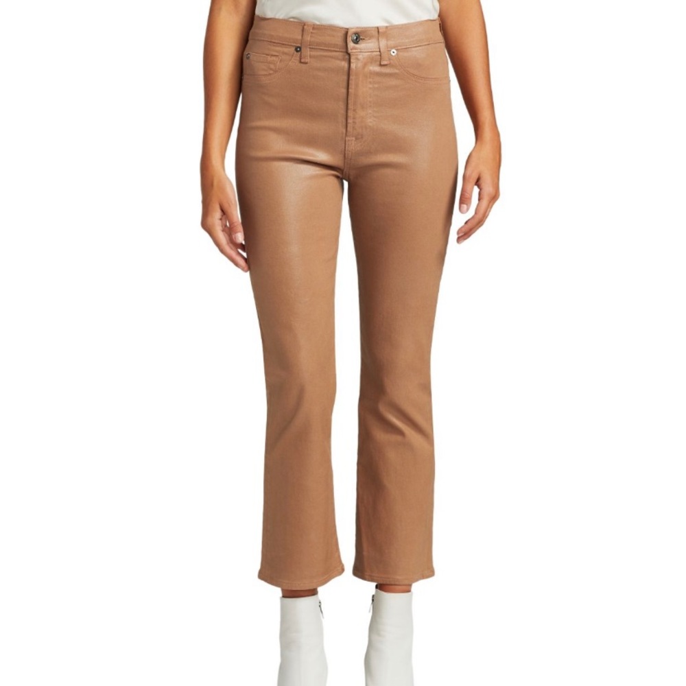 7 For All Mankind Penny Coated High Rise Jeans